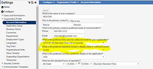 Target Resolution Displaying In Utc Time When Sent Via Email