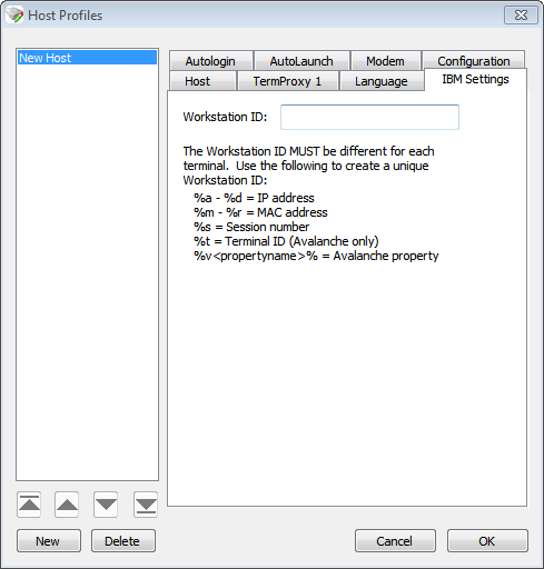 How can I put automatically the device hostname in the workstation ID?