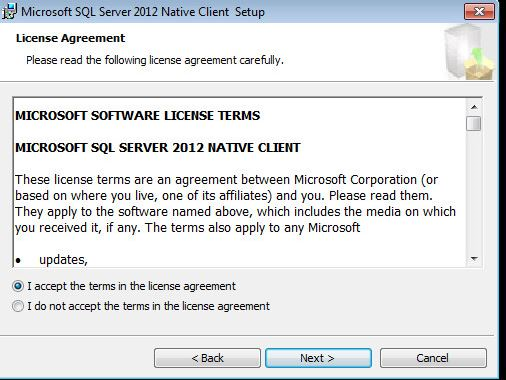 Microsoft native client 11