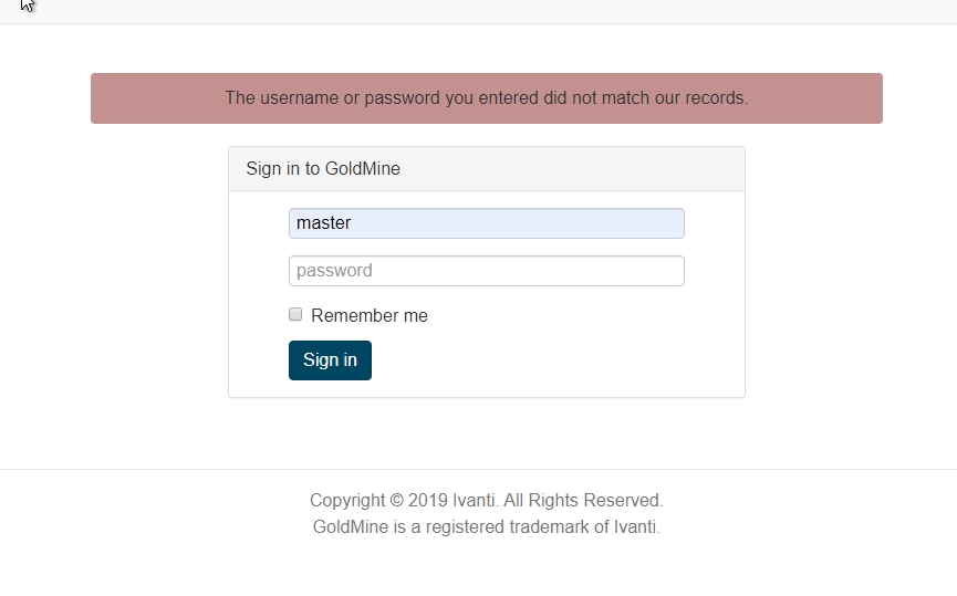 the-username-or-password-you-entered-did-not-match-our-records