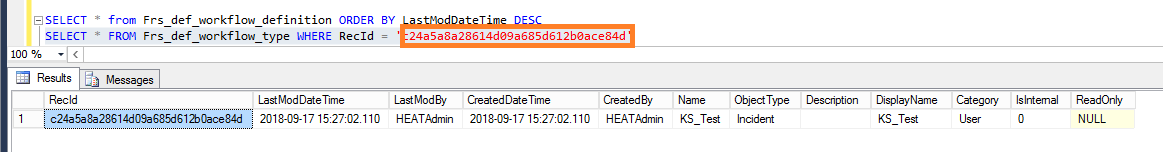 How To: How workflows looks like in SQL database.