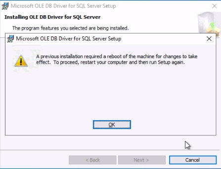 Ole db driver for sql server это