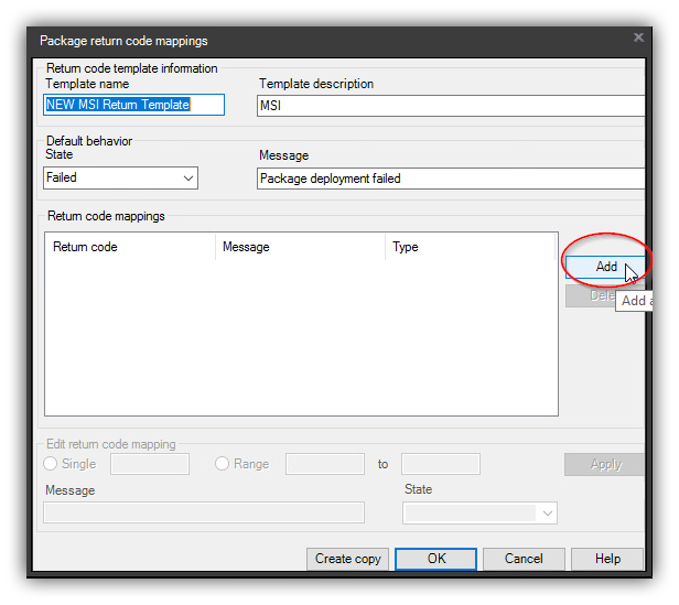 How To Change Multiple Packages To A Different Return Code Template