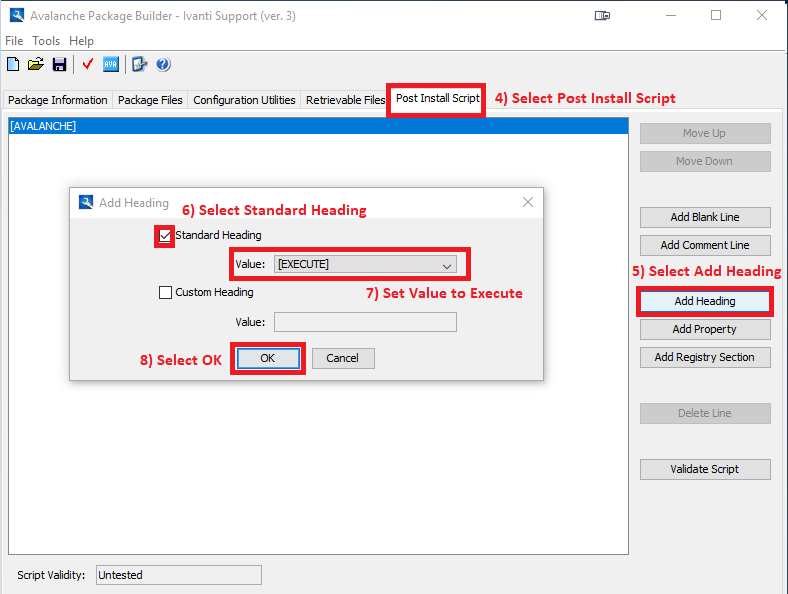 Guide Avalanche Creating a package to Cold Boot a Device remotely