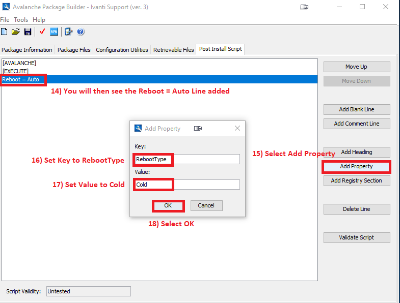 Guide Avalanche Creating a package to Cold Boot a Device remotely