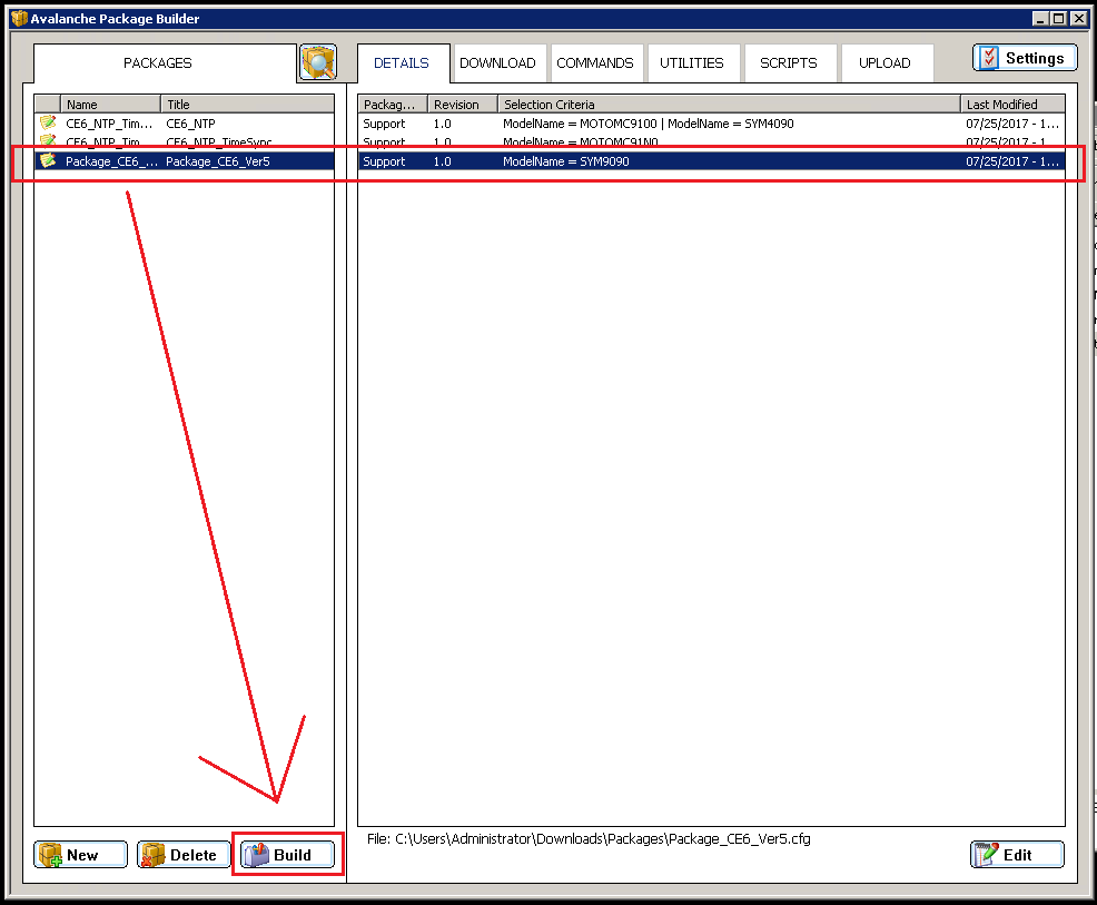 Avalanche Package Builder How to create a package that places a file