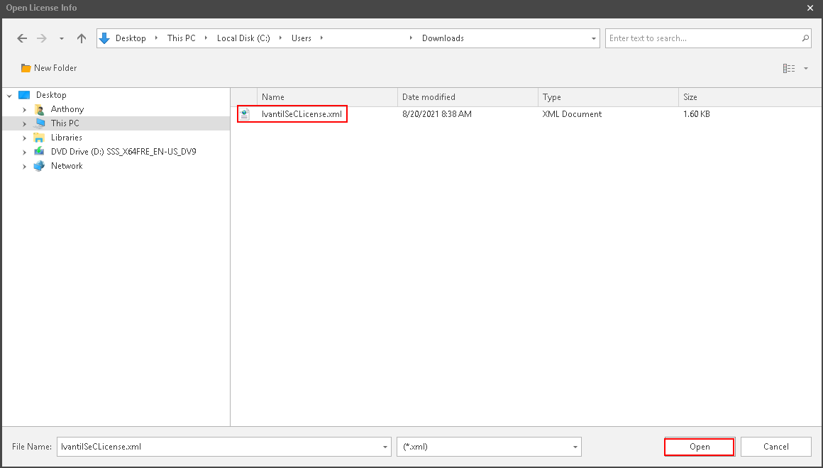 How To Activate or Update licensing for Ivanti Security Controls