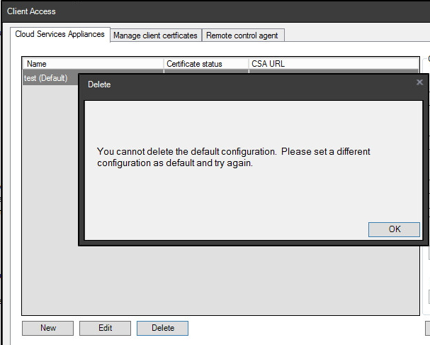 how-to-delete-default-csa-configuration