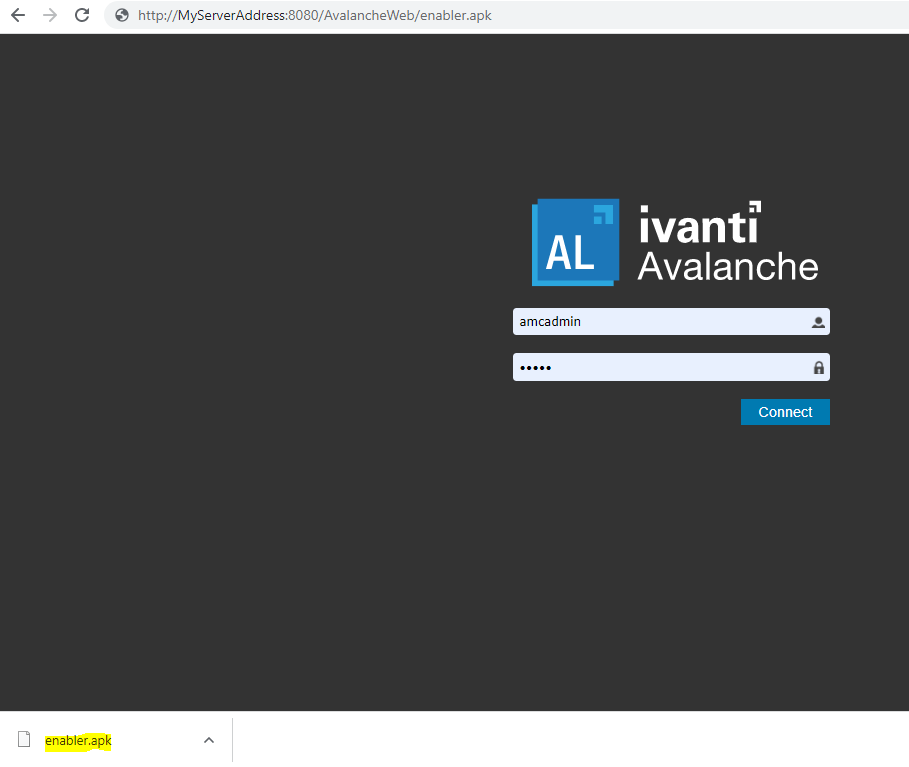 Using Avalanche Tomcat server as a file host for StageNow hosting