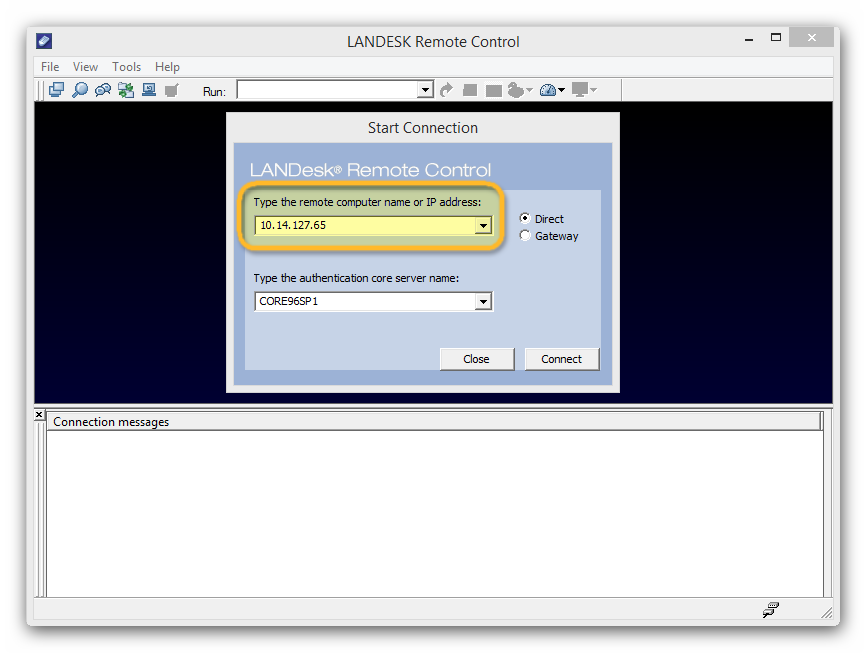 How to use LANDESK remote control to view a computer in WinPE provisioning