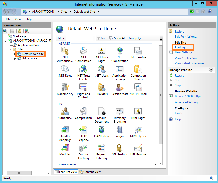 How To Connect to ISM over http using different port than 80