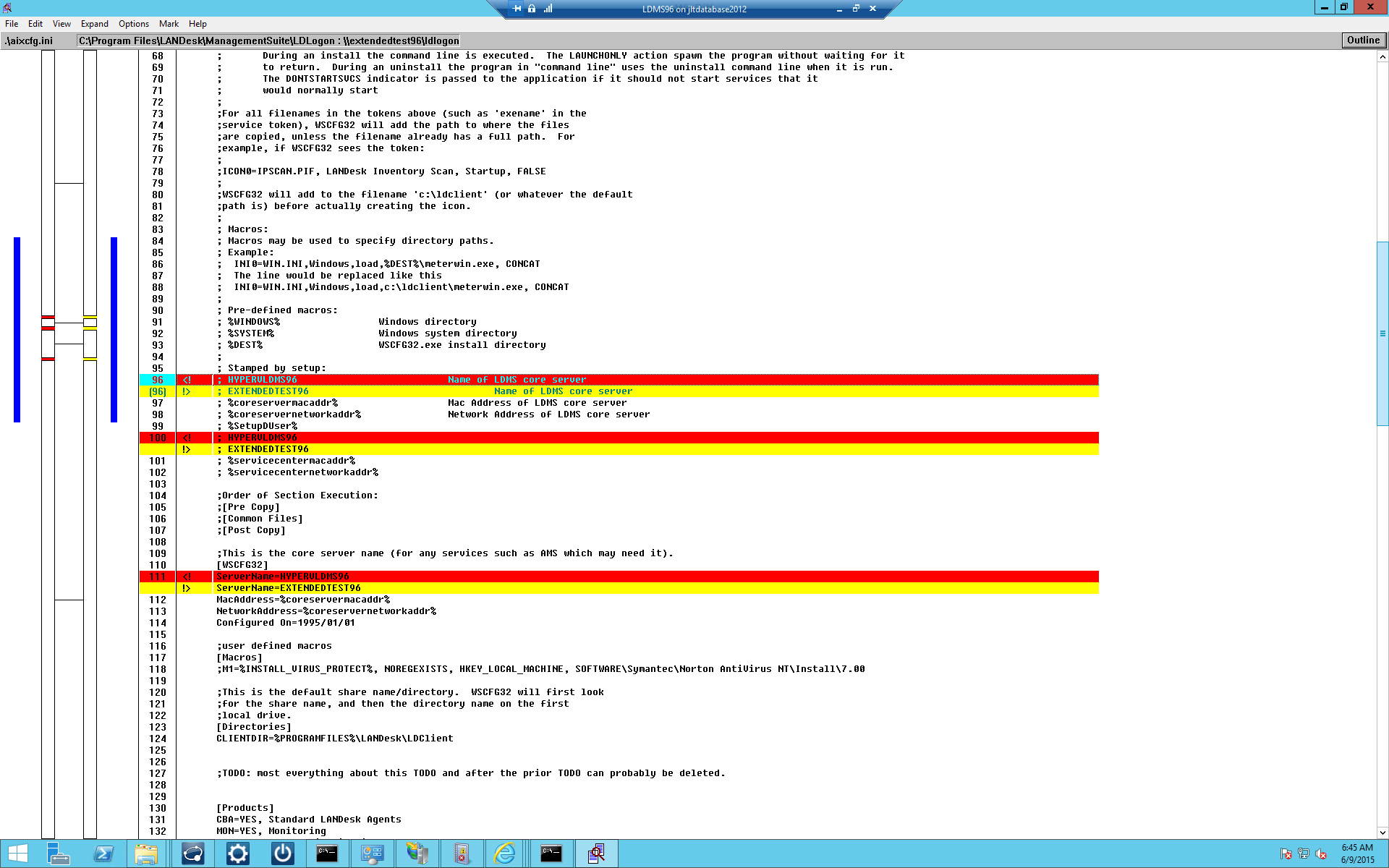 How to use Windiff.exe to compare the contents of a file or directory
