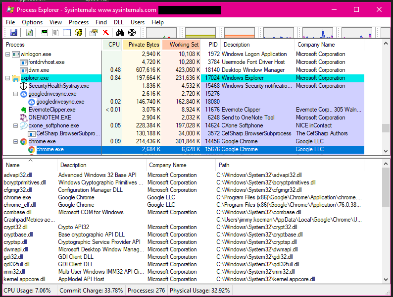 Process Explorer - Sysinternals