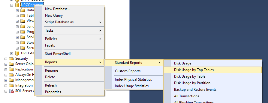 UPCCommon SQL database growth analysis guide