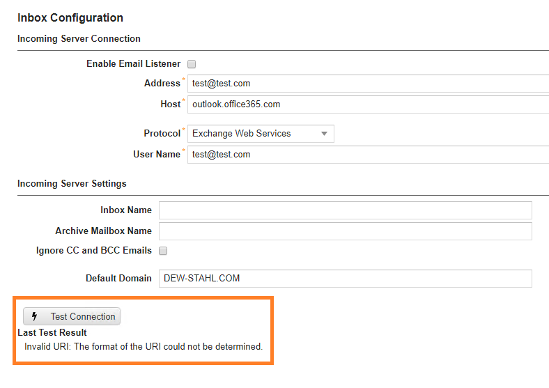 Problem / Solution Cannot establish connection to office 365 mailbox