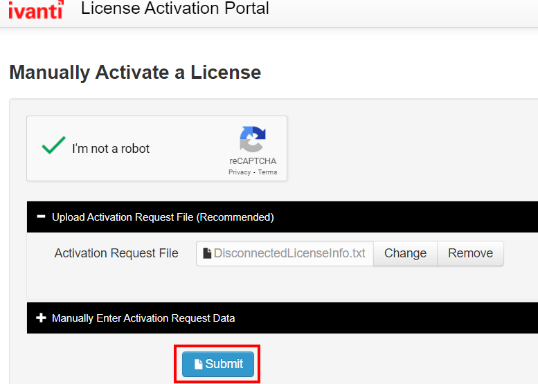 How To Activate or Update licensing for Ivanti Security Controls