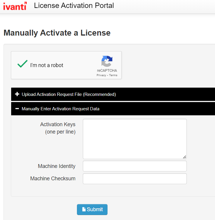 How To Activate or Update licensing for Ivanti Security Controls