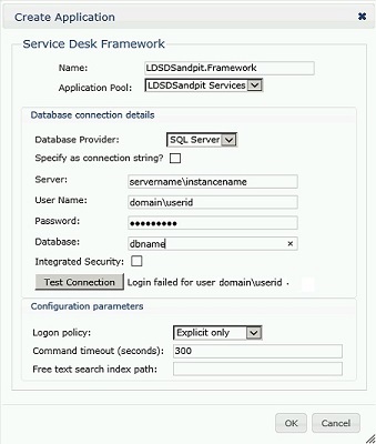 Create Service Desk Framework Unable To Use Windows Authenticated User
