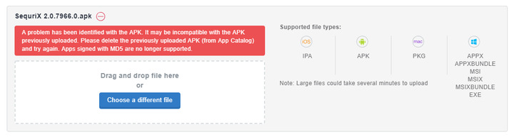 Upload APK Apps